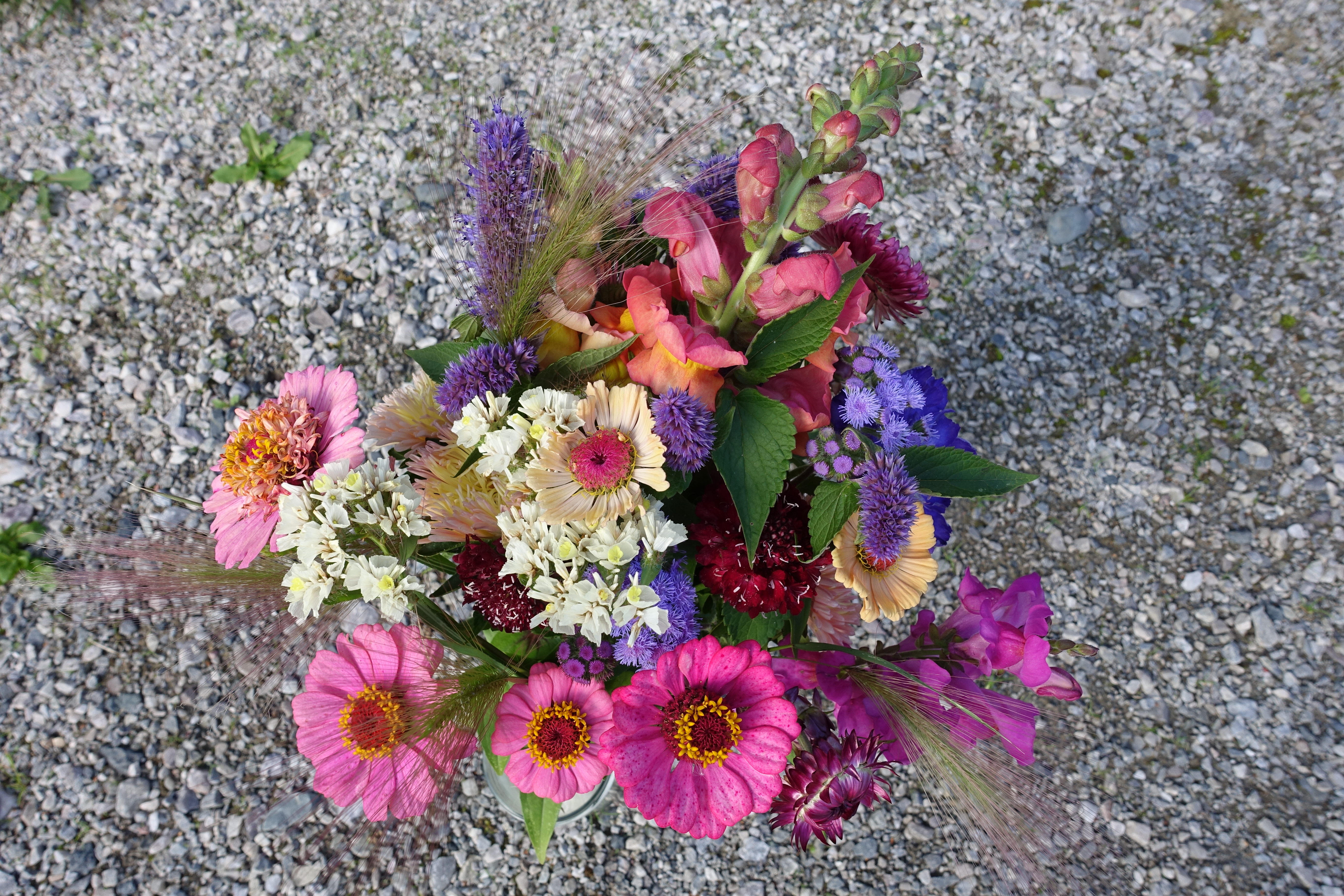 Nydelig blomsterbukett fra Seljord Hage