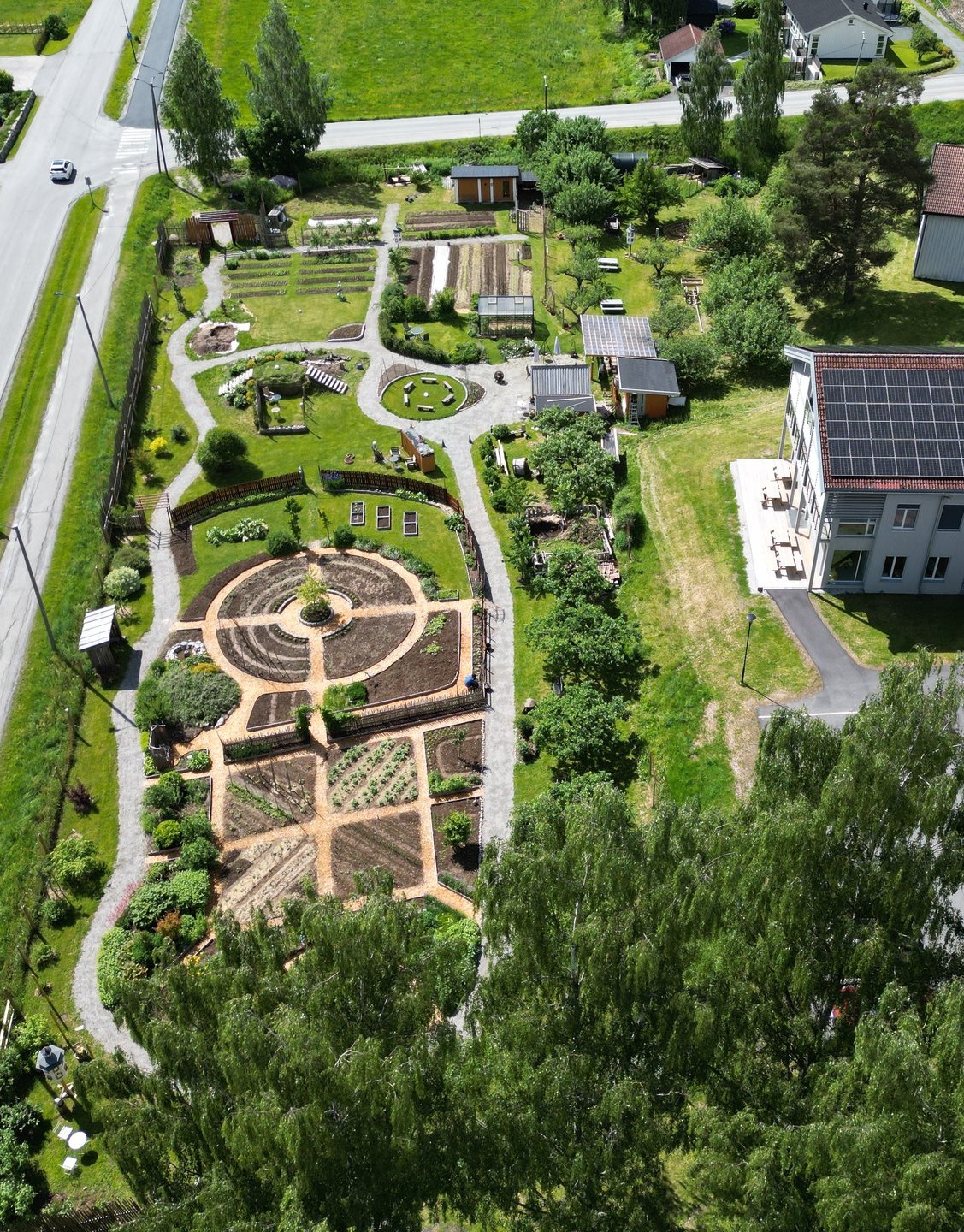 Seljord Hage Økopark – Flyfoto av parken